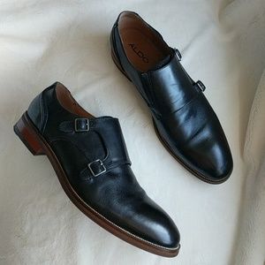 Aldo Mens Double Monk Strap Shoes 